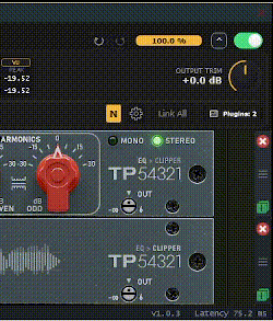 Drag-and-drop plugin chain