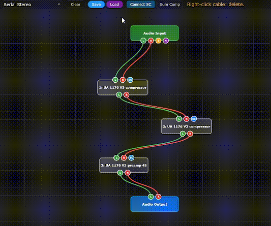 Save and recall custom routings